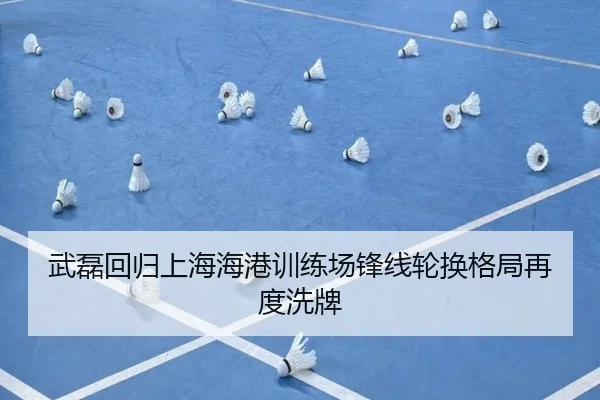 武磊回归上海海港训练场锋线轮换格局再度洗牌